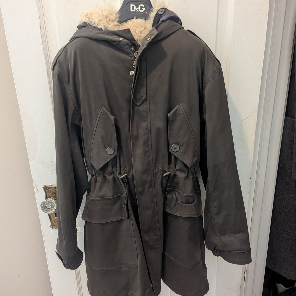 D&G Army Green Hooded Parka Coat
